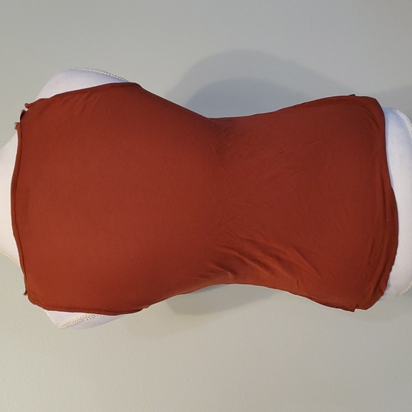 Rust Ruffle tank top - Picture 4 of 7